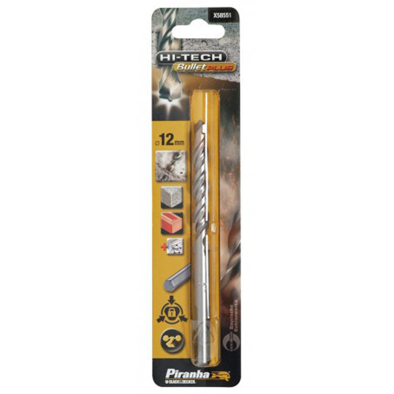 Punta per cemento 12 mm triangolare Black and Decker X58551