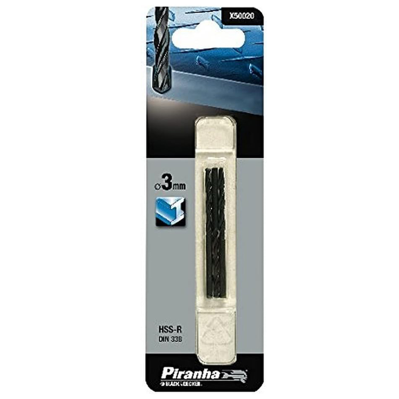 Punta per metallo 3 mm 3 pz Black and Decker X50020-QZ