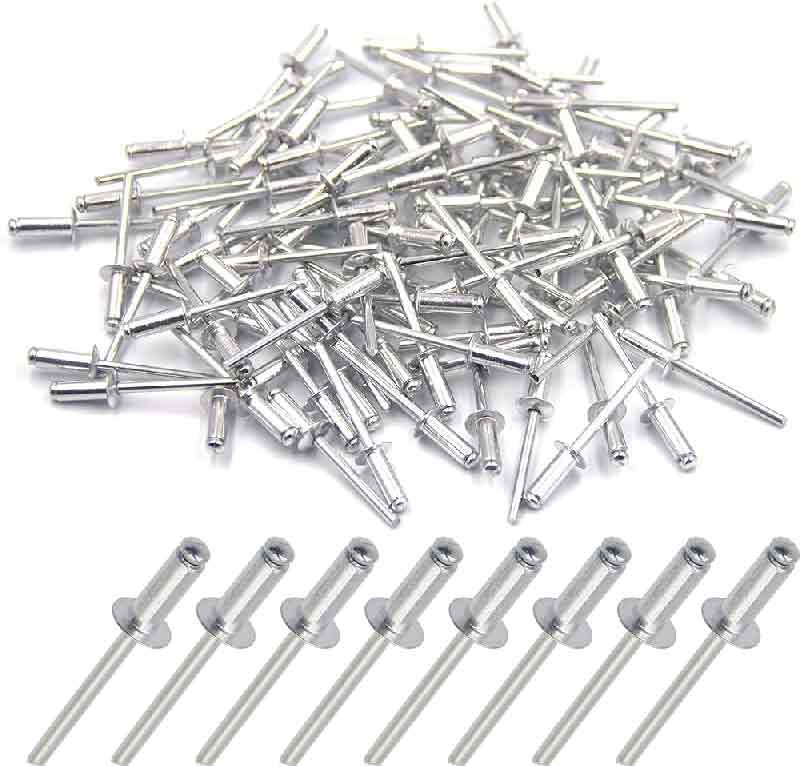 Rivetti 4,8 x 16 x 16 mm Alluminio e acciaio Far confezione da 500 pz