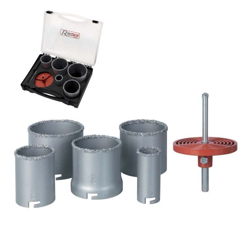 Seghe a tazza diamantate Ribimex set da 5 Pz