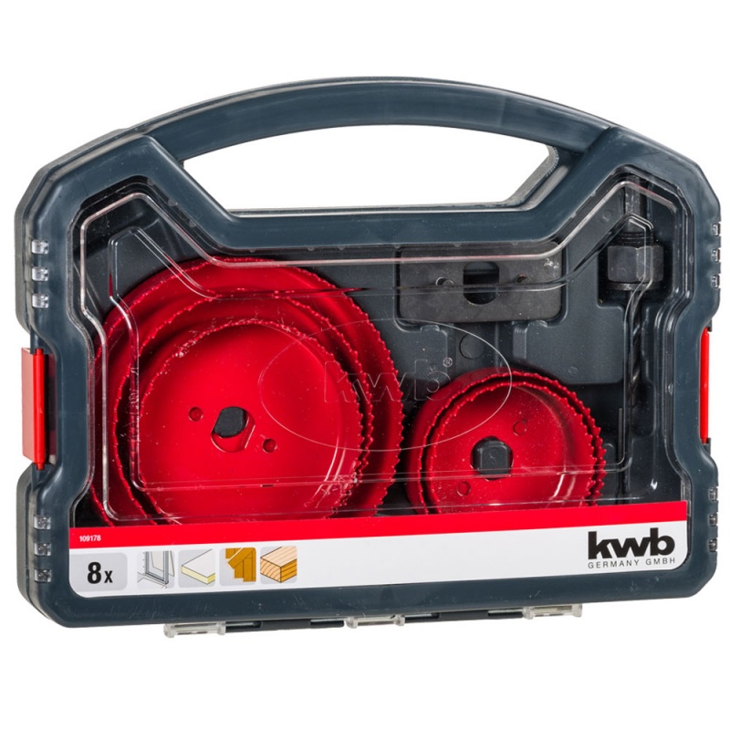 Seghe a tazza per legno set da 8 pz Kwb