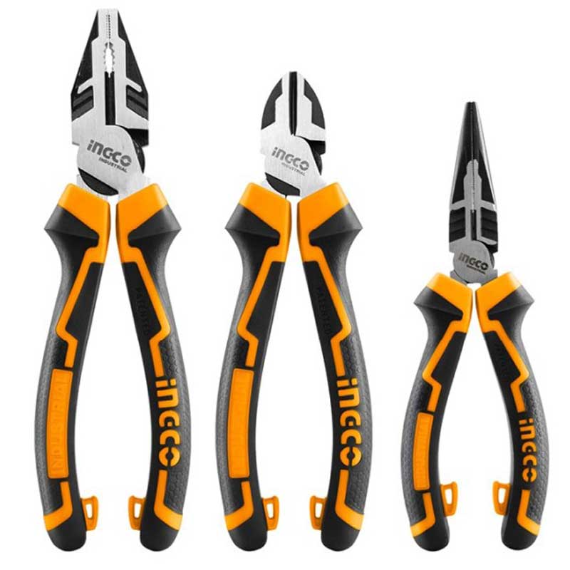 Serie di 3 pinze Professionali Ingco HKHLPS2831