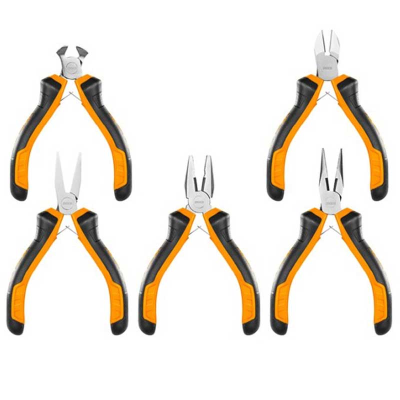 Set di 5 Mini pinze di precisione Ingco HMPS01115