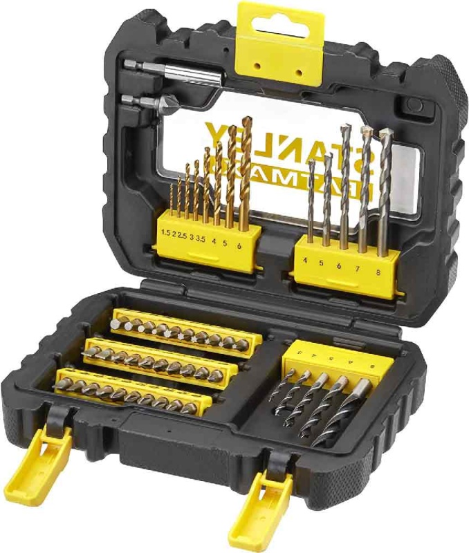 Set di avvitatura e foratura 50 pz tra punte e inserti Stanley 88542-XJ