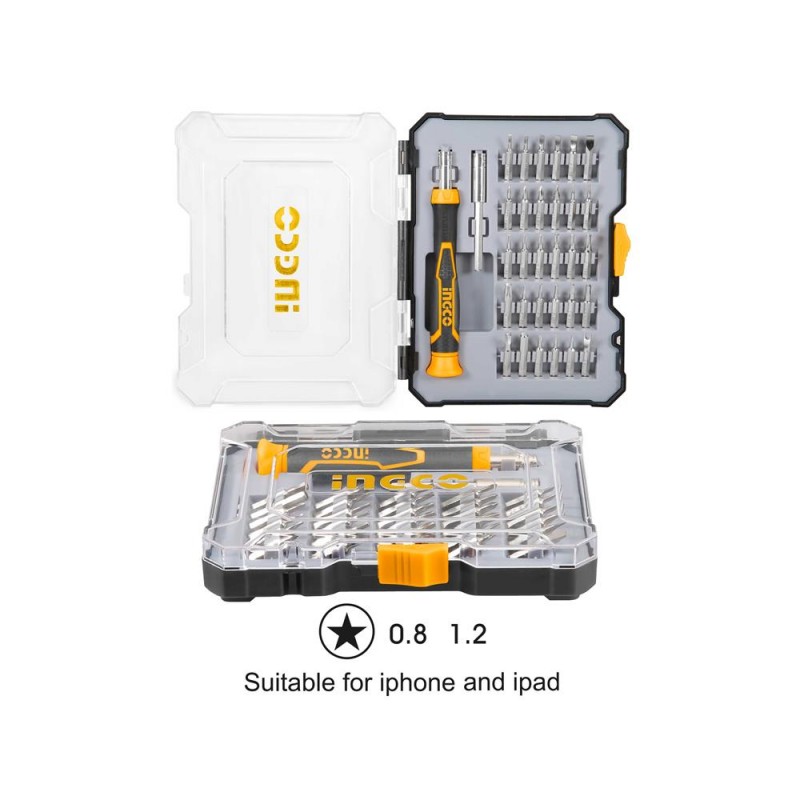 Set Di cacciaviti di precisione per smartphone e tablet Ingco HKSDB0348