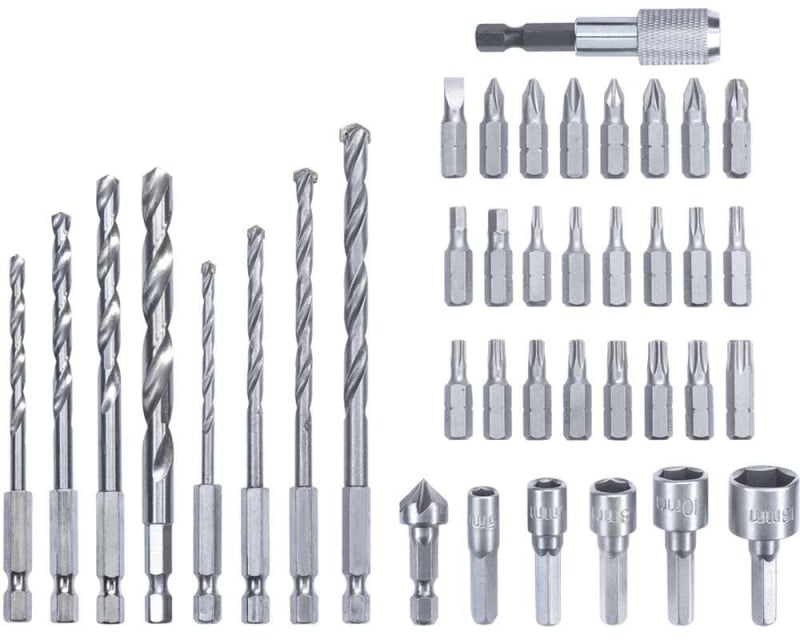 Set di inserti e punte con attacco esagonale da 39 pz Kwb