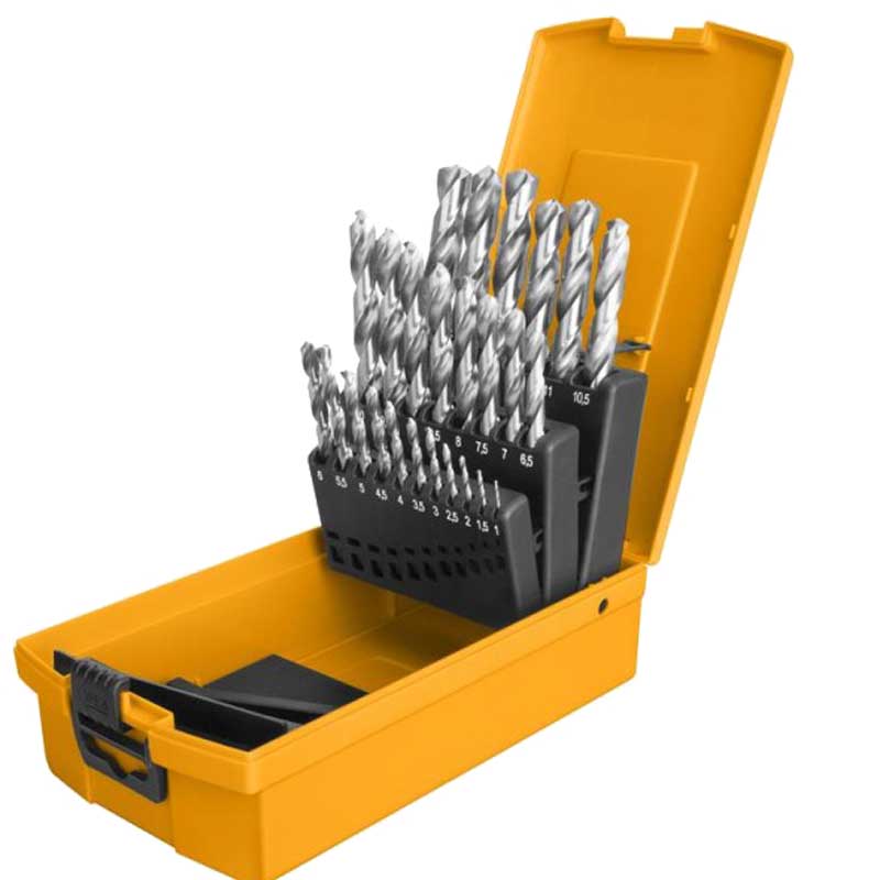 Set di punte per metallo HSS 1-13 mm 25 pz Ingco AKD1251