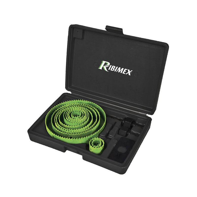 Set 12 Seghe A Tazza Per Legno PRSCDX16B/V Ribimex