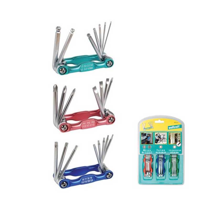 Chiavini Esagonali e Torx Wolfcraft 8757