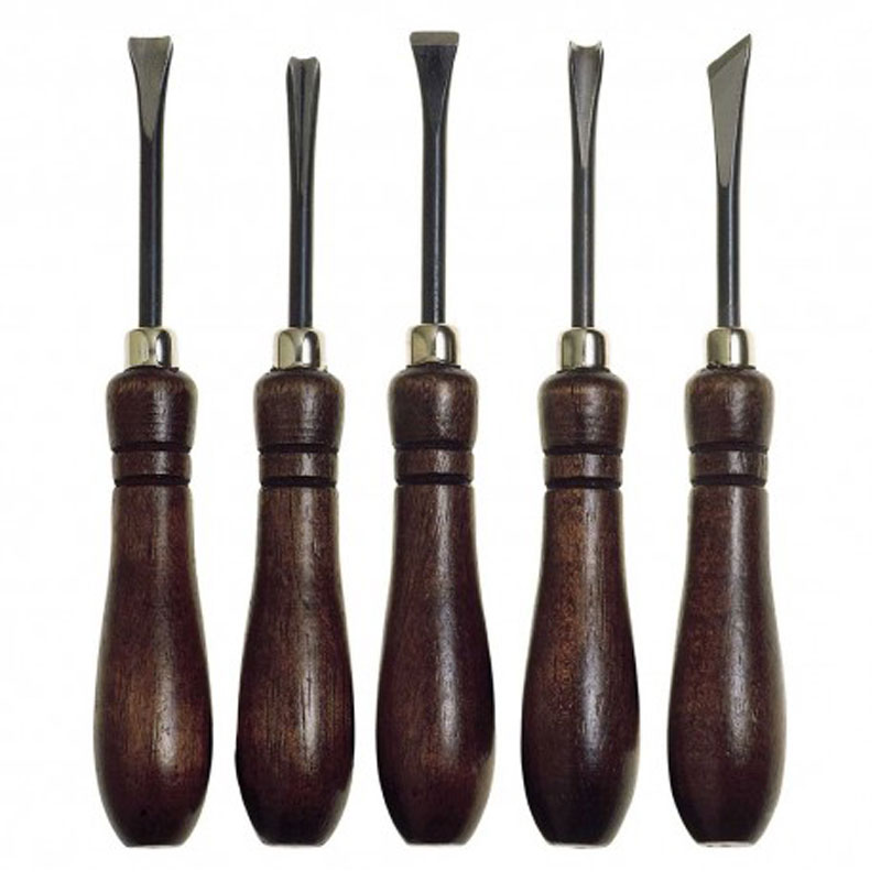 Sgorbie per legno Manuali set da 5 pz Pg professional