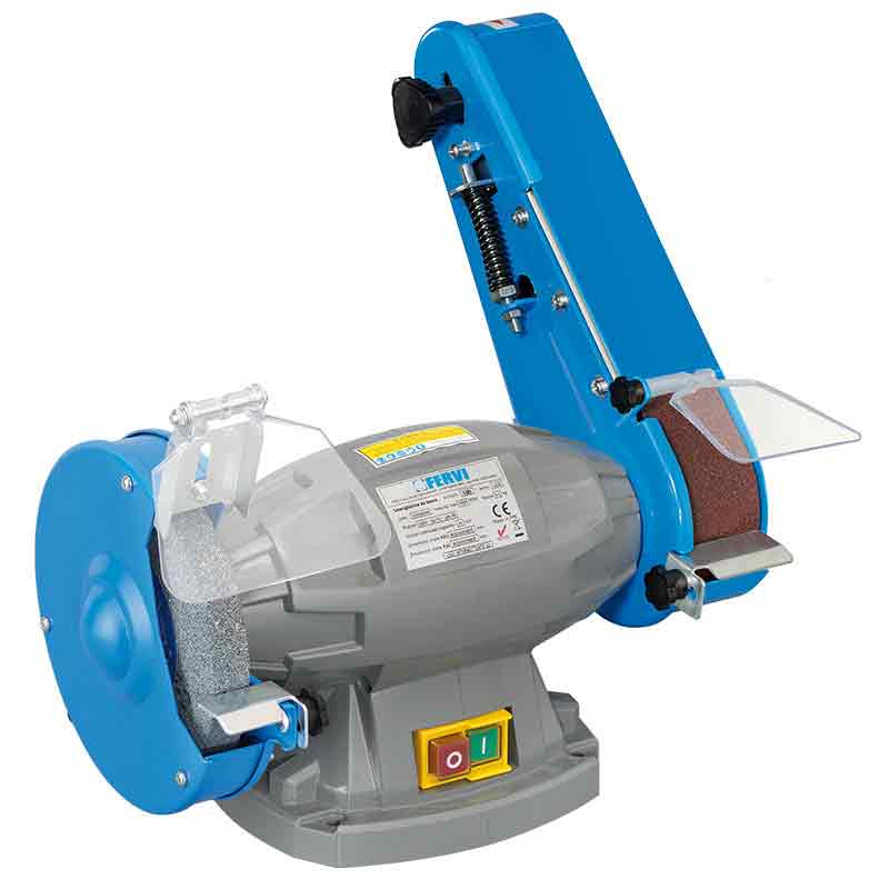 Smerigliatrice da banco combinata con levigatrice S383 Fervi