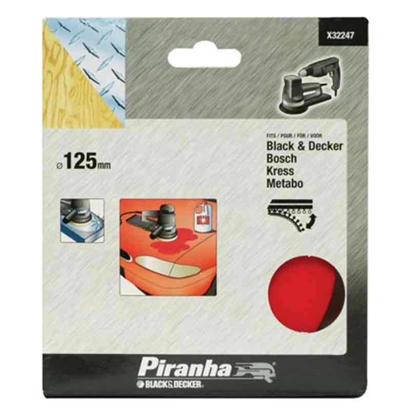 Tampone 125 mm per levigatrici rotorbitali Black and Decker X32247