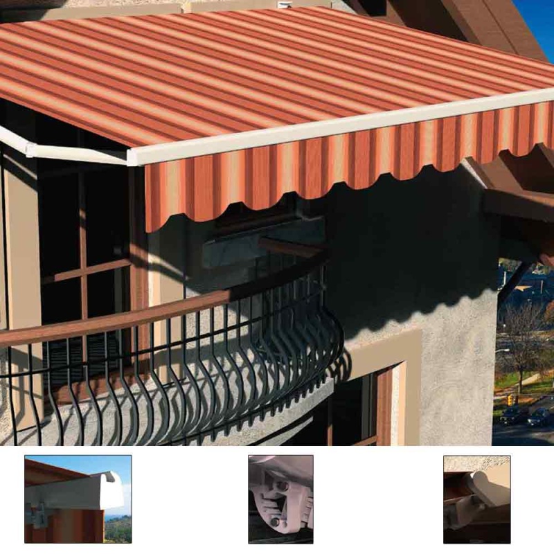 Tenda da sole a bracci e barra quadra Firenze varie misure e colori Tempotest