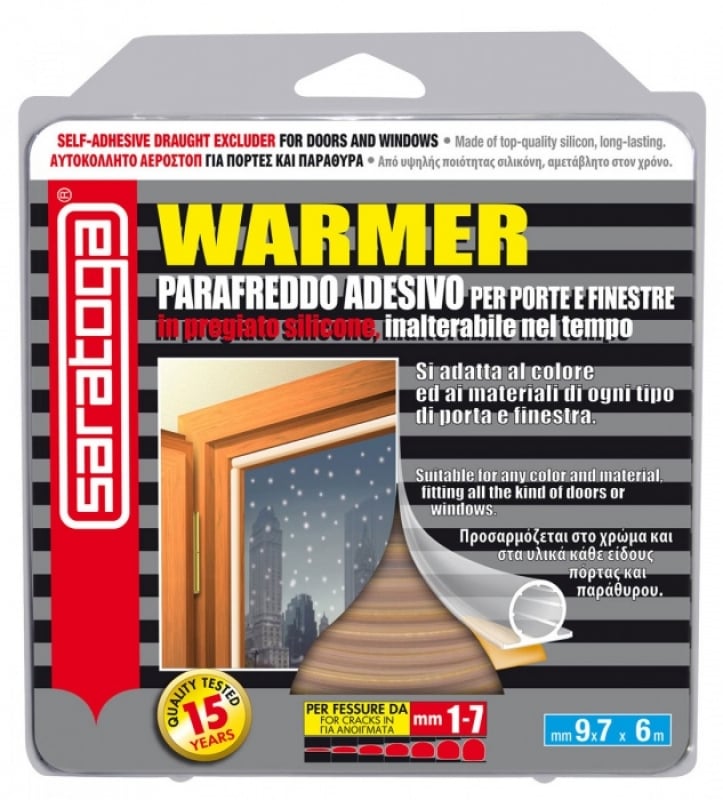Paraspifferi finestre marrone warmer per porte e finestre da 1 a 7 mm Saratoga