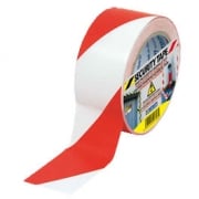 Nastro adesivo segnaletico 50x33 bianco rosso Syrom