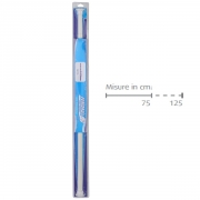 Asta doccia dritta cromo estensibile 75 fino 125 cm d 22 cm Feridras 017045