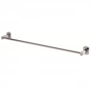 Portasciugamani cromo con piastre in acciaio antiruggine 60 cm linea deluxe Feridras 091039-b
