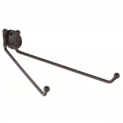 Portasciugamani in ferro battuto con 2 bracci lavorato a mano 40 cm linea siena Feridras 150006-b