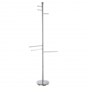 Piantana portaccappatoio in acciaio cromato 6 bracci alto 177 cm Feridras 154002-b