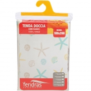 Tenda doccia in vinile 180x200 cm Feridras 187059