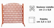 Recinzione estendibile il legno reb05 Mondo Verde