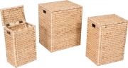 Bauli set 3 pezzi giacinto marino naturale