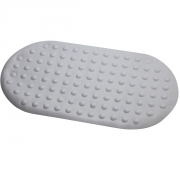 Tappeto antiscivolo ovale 68x36 cm bianco pvc Feridras 280017