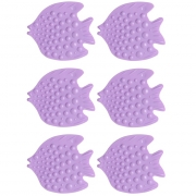 Set formine antiscivolo pescolino in pvc 6 pz lilla Feridras 280055-b