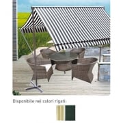 Tenda gazebo da giardino 300x300 verde bianca San Giorgio