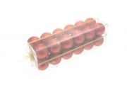 Palline natalizie box 24 sfere rosse 7 cm