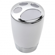 Portaspazzolino in pp bianco cromo linea capri Feridras 305012-b