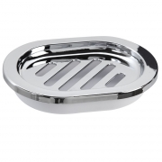 Portasapone in pp bianco cromo linea capri Feridras 305013-b