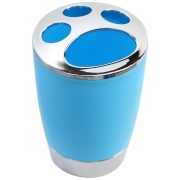 Portaspazzolino in pp azzurro cromo linea capri Feridras 305015-b