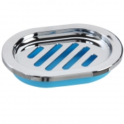 Portasapone in pp azzurro cromo linea capri Feridras 305016-b