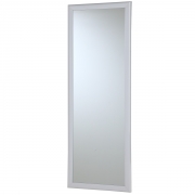 Specchio con cornice in abs bianco 30x90 cm Feridras 332026