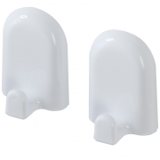 Set 2 appendini in abs bianco linea gioia Feridras 417005