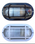 Plafoniera ovale con griglia Kippen