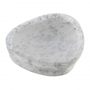 Portasapone in poliresina bianco linea glitter Feridras 442023