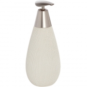 Dispenser in ceramica e acciaio bianco linea safari Feridras 628001