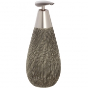 Dispenser in ceramica e acciaio marrone linea safari Feridras 628005