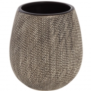 Portaspazzolino in ceramica marrone linea safari Feridras 628006