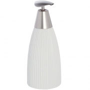 Dispenser in ceramica e acciaio bianco linea kenya Feridras 628009