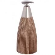 Dispenser in ceramica e acciaio marrone linea kenya Feridras 628013