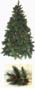 Albero di natale classico optima con pigne cm 180 cm 352 rami Mondo Verde