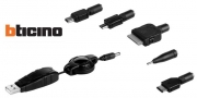 Adattatore Universale Usb per cellulari 5 Connettori Bticino