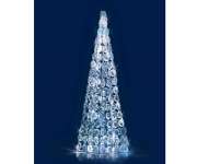 Albero di natale illuminato con decori Diamond Rosa Trade