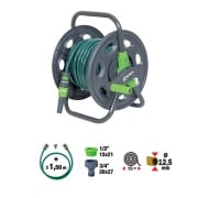 Avvolgitubo Portatile 15 Mt Con Accessori Ribiland PRA/DB.1104