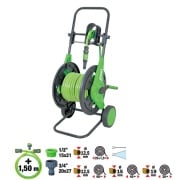 Avvolgitubo Portatile 20 Mt Con Accessori Ribiland PRA/DB.1103