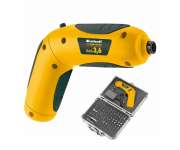 Cacciavite a batteria snodato bas 3.6v ak Einhell + 100 inserti assortiti
