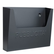 Cassetta postale porta pubblicita grigio antracite 35x25 cm Arregui
